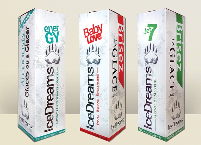 packaging Icedreams graphisme glace com1vision marseille